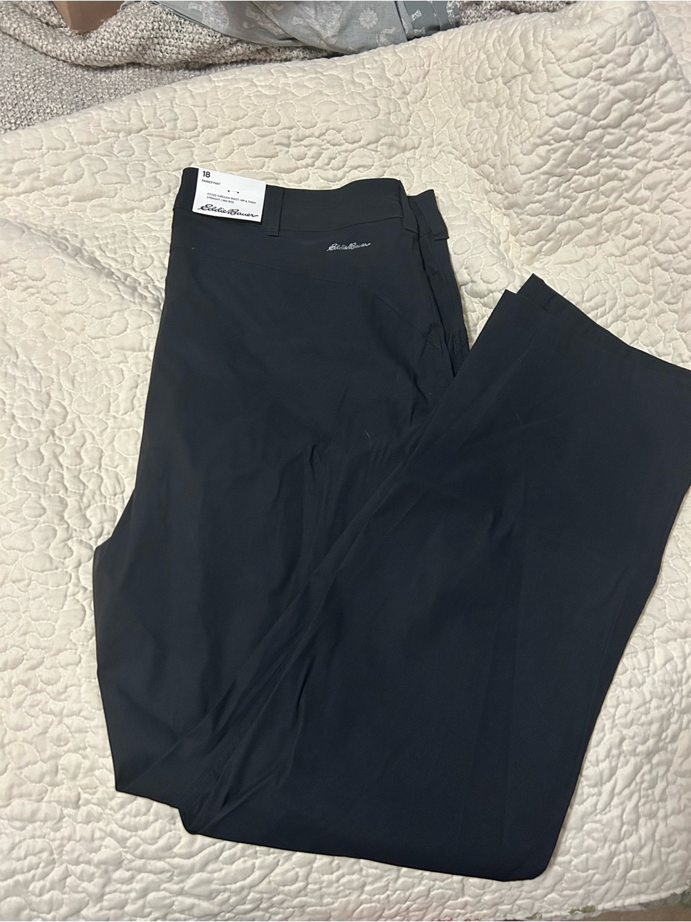 Eddie Bauer Black Women's Straight-Leg Trousers